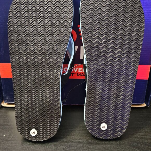 PR Soles Active Recovery Acupoint Flip Flops Blue Sandals Size Large 9M-10W - Picture 4 of 4